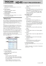 Preview for 3 page of Tascam HD-R1 Owner'S Manual Addendum