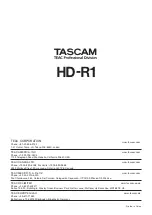 Предварительный просмотр 24 страницы Tascam HD-R1 Quick Start Manual