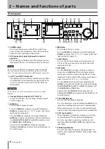 Предварительный просмотр 8 страницы Tascam HS-8 Owner'S Manual