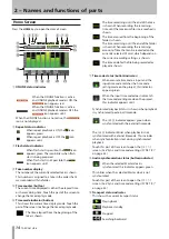 Предварительный просмотр 14 страницы Tascam HS-8 Owner'S Manual