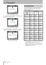 Предварительный просмотр 22 страницы Tascam HS-8 Owner'S Manual