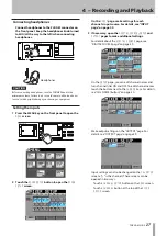 Предварительный просмотр 27 страницы Tascam HS-8 Owner'S Manual