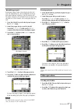 Предварительный просмотр 37 страницы Tascam HS-8 Owner'S Manual