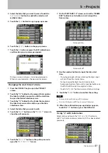 Предварительный просмотр 41 страницы Tascam HS-8 Owner'S Manual