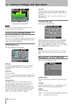 Предварительный просмотр 52 страницы Tascam HS-8 Owner'S Manual