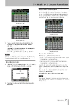 Предварительный просмотр 57 страницы Tascam HS-8 Owner'S Manual