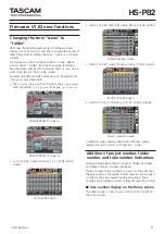 Tascam HS-P82 Manual preview