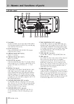 Preview for 12 page of Tascam HS-P82 Owner'S Manual