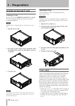 Preview for 16 page of Tascam HS-P82 Owner'S Manual