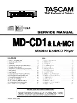 Tascam LA-MC1 Service Manual preview