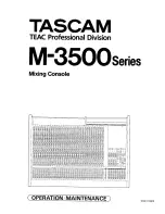Tascam M-3500 series Operation & Maintenance Manual preview
