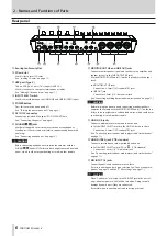 Preview for 6 page of Tascam Mixcast 4 Reference Manual