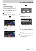 Preview for 17 page of Tascam Mixcast 4 Reference Manual