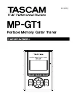 Preview for 1 page of Tascam MP-GT1 Owner'S Manual