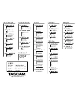 Предварительный просмотр 3 страницы Tascam MX-2424 Quick Reference Manual