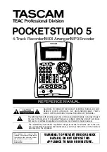 Preview for 1 page of Tascam Pocketstudio 5 Reference Manual