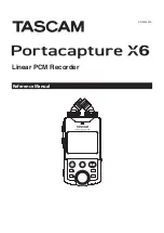 Tascam Portacapture X6 Reference Manual предпросмотр