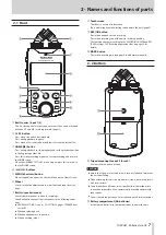 Предварительный просмотр 7 страницы Tascam Portacapture X6 Reference Manual