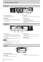 Предварительный просмотр 8 страницы Tascam Portacapture X6 Reference Manual