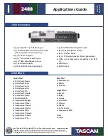 Preview for 4 page of Tascam Portastudio 2488 Application Manual