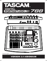 Tascam PORTASTUDIO 788 Addendum preview