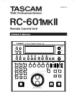 Preview for 1 page of Tascam RC-601mkII Owner'S Manual