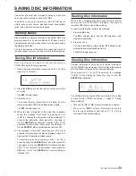 Preview for 23 page of Tascam RC-601mkII Owner'S Manual