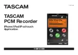Tascam TASCAM PCM Recorder User Manual preview