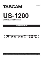 Tascam US-1200 Owner'S Manual preview