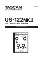 Tascam US-122MKII Owner'S Manual preview