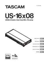 Tascam US-16X08 Owner'S Manual preview