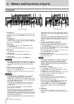 Preview for 4 page of Tascam us-2x2 Reference Manual