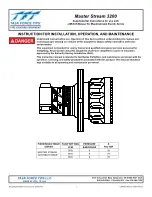 Task Force Tips Master Stream 3200 Supplemental Instructions предпросмотр