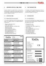 Preview for 7 page of TATA Motors TSW Series Installation, Use And Manteinance Manual