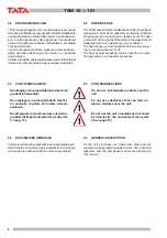 Preview for 8 page of TATA Motors TSW Series Installation, Use And Manteinance Manual