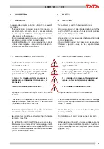 Preview for 9 page of TATA Motors TSW Series Installation, Use And Manteinance Manual