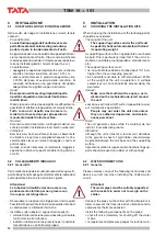 Preview for 14 page of TATA Motors TSW Series Installation, Use And Manteinance Manual