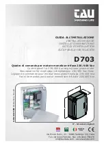 Preview for 1 page of tau D703 Installation Manual