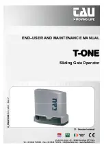 tau T-ONE End-User And Maintenance Manual preview