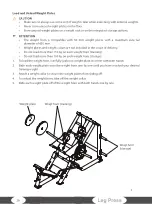 Preview for 26 page of Taurus 45 Degree Leg Press Sterling Assembly And Operating Instructions Manual