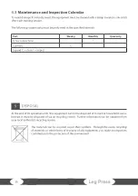 Preview for 30 page of Taurus 45 Degree Leg Press Sterling Assembly And Operating Instructions Manual