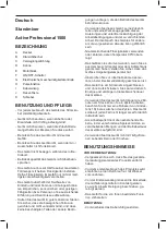 Preview for 14 page of Taurus Active Professional 1500 User Manual