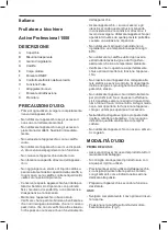 Preview for 17 page of Taurus Active Professional 1500 User Manual