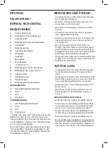 Предварительный просмотр 10 страницы Taurus BOREAL 16CR DIGITAL Manual