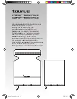 Preview for 1 page of Taurus COMFORT THERM CPH-20 User Manual