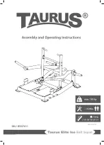 Taurus Elite Iso SESS7011 Assembly And Operating Instructions Manual preview