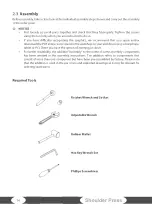 Предварительный просмотр 14 страницы Taurus Iso Shoulder Press Sterling Assembly And Operating Instructions Manual