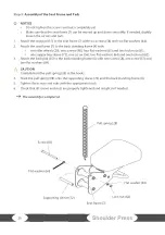 Предварительный просмотр 20 страницы Taurus Iso Shoulder Press Sterling Assembly And Operating Instructions Manual