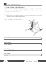 Предварительный просмотр 28 страницы Taurus Iso Shoulder Press Sterling Assembly And Operating Instructions Manual