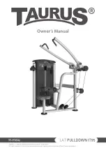 Taurus LAT PULLDOWN IT95 Owner'S Manual preview